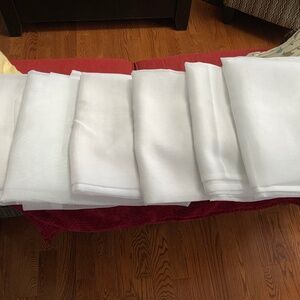 White Sheer Curtains 6 Panels 54” x 63”